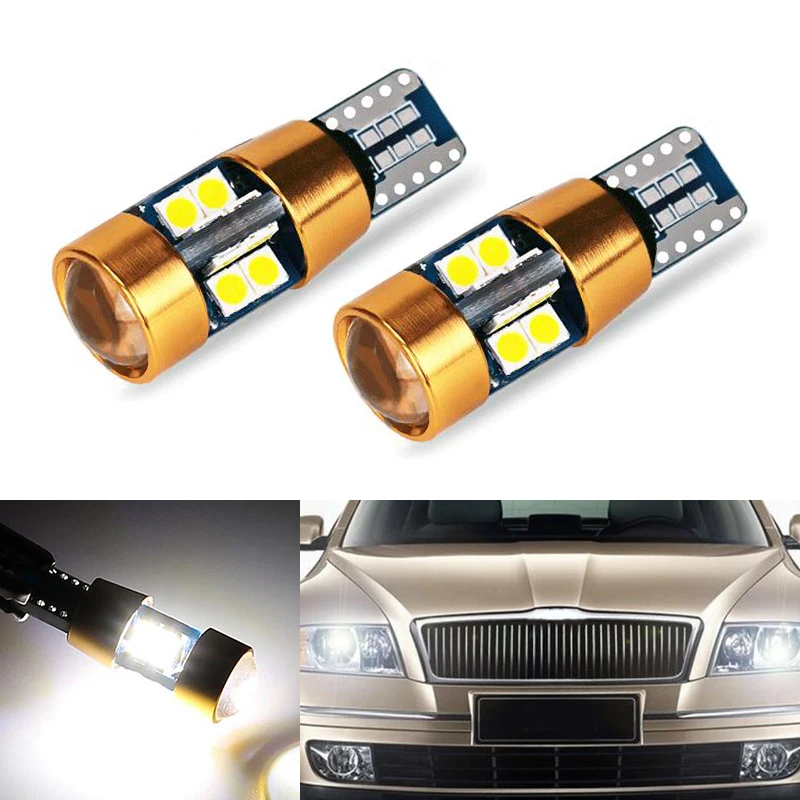 

2x Canbus LED T10 W5W Clearance Parking Light Wedge Light For skoda superb octavia a7 a 5 2 fabia rapid yeti Felicia