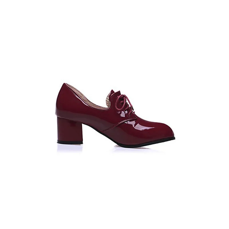 burgundy oxford heels