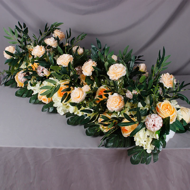Flone 50cm Artificial Silk Rose Flower Row For Pink Wedding Decoration Arch Road Lead Window Party Decor Fake Flowers Home Art Flone 50cm Artificial Silk Rose Flower Row For Pink Wedding Decoration Arch Road Lead Window Party Decor Fake Flowers Home Art