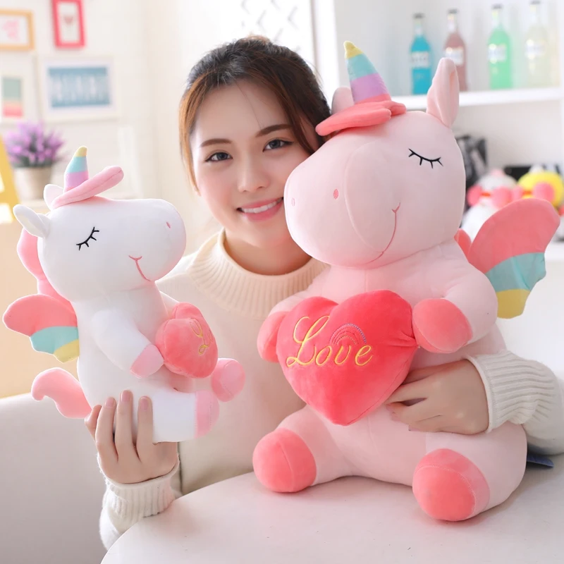 new 30-60cm Unicorn Stuffed Animals Plush toy Unicorn Animal Horse High Quality Cartoon Gift For Children new 30-60cm Unicorn Stuffed Animals Plush toy Unicorn Animal Horse High Quality Cartoon Gift For Children