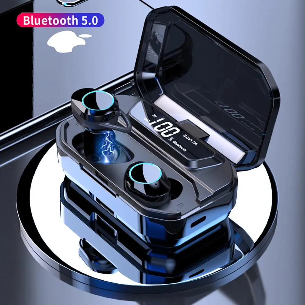 TWS Wireless Earbuds Bluetooth 5.0 Earphone Smart Noise Cancelling Stereo HIFI Sound Headset 3300mAh Waterproof Headset TWS Wireless Earbuds Bluetooth 5.0 Earphone Smart Noise Cancelling Stereo HIFI Sound Headset 3300mAh Waterproof Headset
