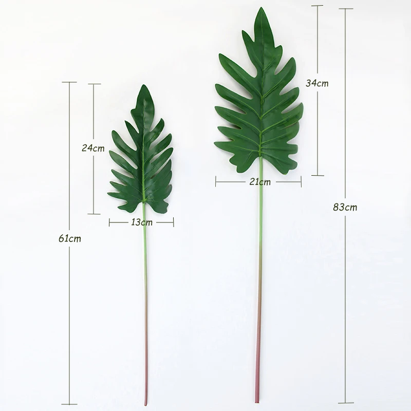JAROWN Artificial Real Touch Spring Rain Leaf Simulation Plant Wall Plastic Flower DIY Nordic Style Home Decor Wedding Decor (16)