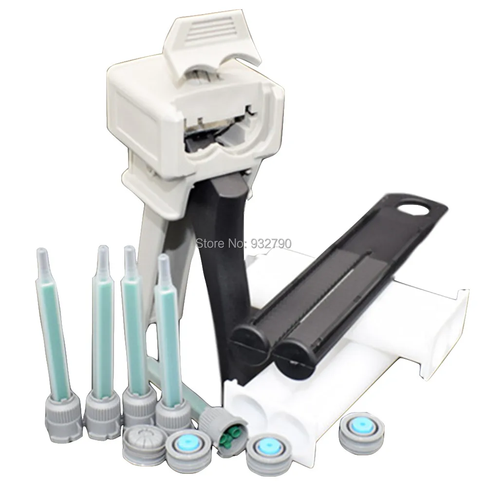 

5pcs 1:1 Static Mixing Nozzle + 2pcs 50ml Epoxy Adhesive Cartridges + 1:1 Glue Epoxy Adhesive Applicator Manual Applicator Gun