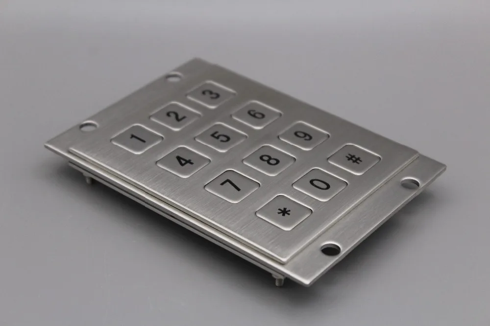 Металлическая USB клавиатура с 12 клавишами 3x4 клавиатурой промышленная мини киоск