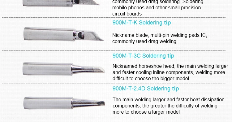 Паяльное жало 900M-T-2.4D 900M-T-2C 900M-T-2LD 900M-T-3.2D