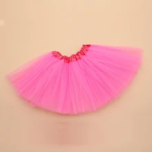 Юбка-пачка для маленьких девочек детская юбка для танцев полупрозрачные 3 Слои чистая Пряжа красивые Цвета Обувь для девочек Спортивная юбка Длина 28 см