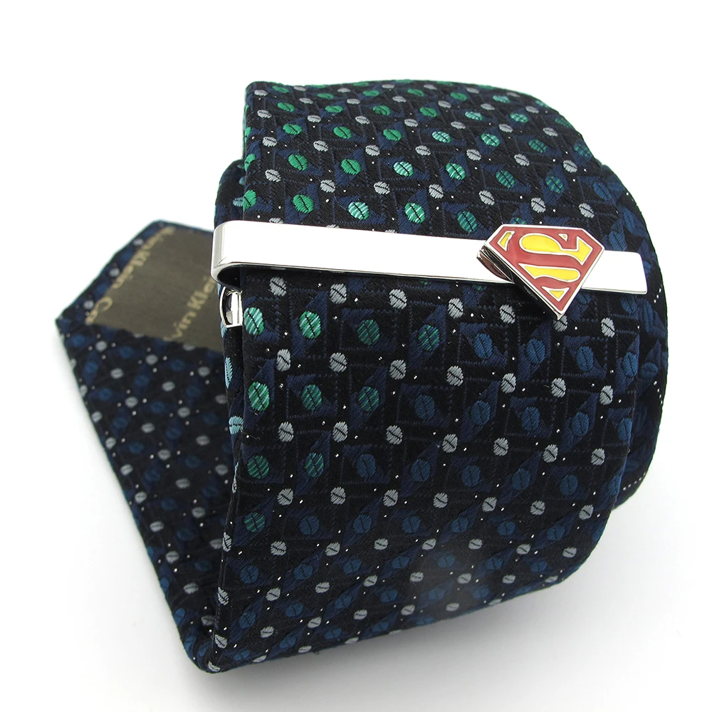 Мужские Зажимы для галстука Super Man из меди красного цвета|Зажимы и запонки| |