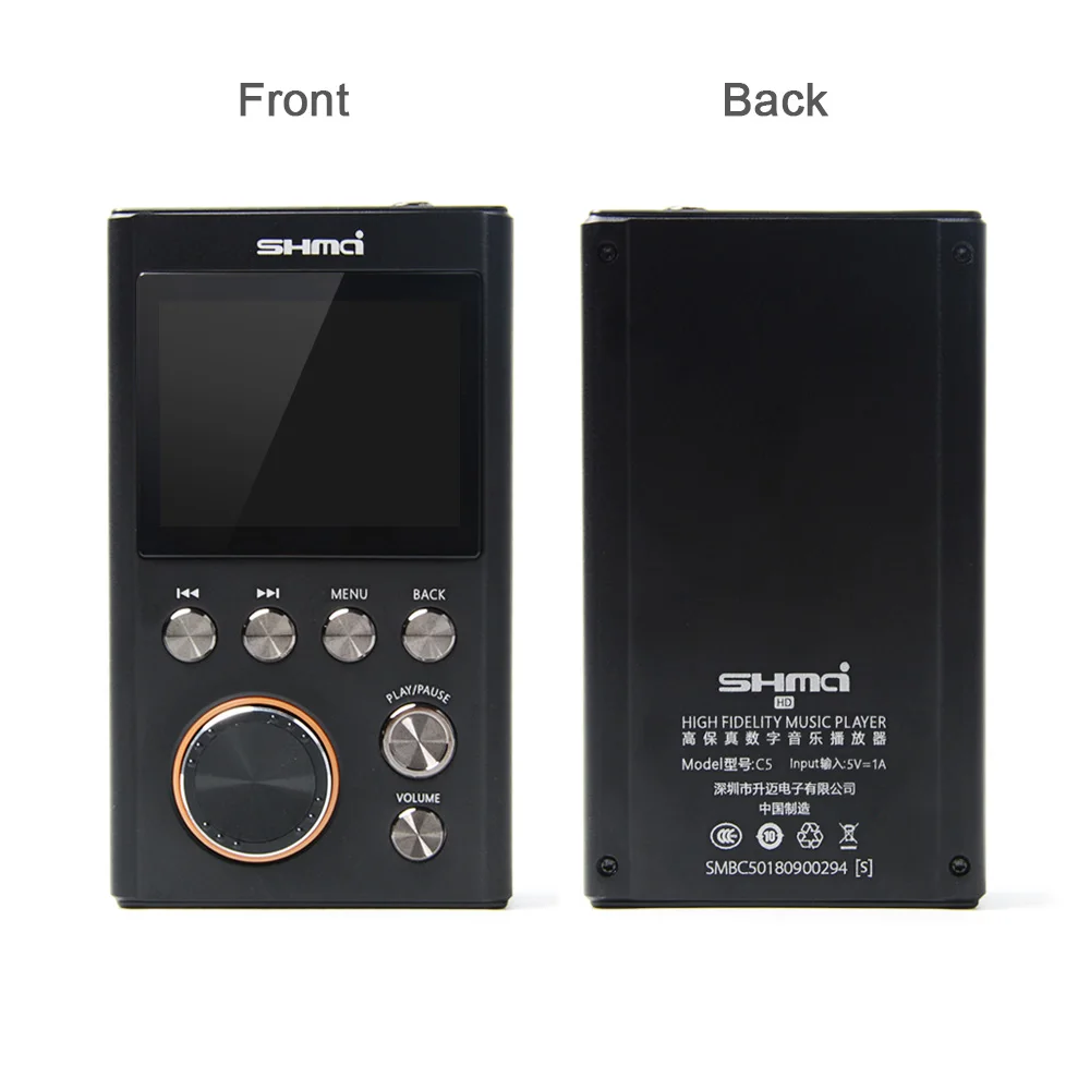 Профессиональный Hi Fi музыкальный плеер SHMCI C5 HIFI MP3 DSD с поддержкой усилителя для