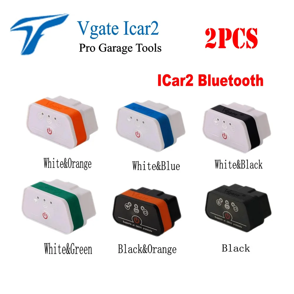 WowCDP Лучшее качество ELM327 Автомобильный сканер Vgate iCar2 Bluetooth ICar2 ELM 327 Поддержка всех