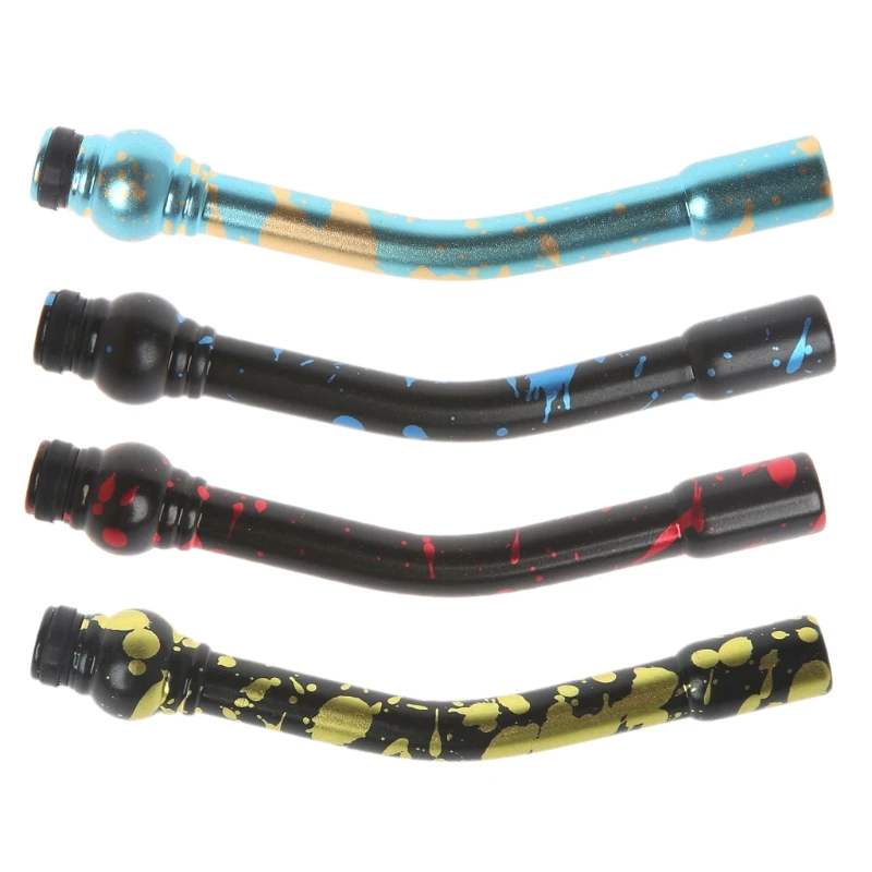 

Aluminum 510 Vape Drip Tip Long Curved Colorful Mouthpiece For RDA RBA Atomizer