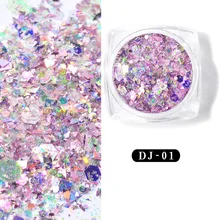 Горячая Sale12-color Сияющий легкий луковый порошок ультратонкие Блестки для ногтей Модный Цветной глиттер акриловые порошки для дизайна ногтей