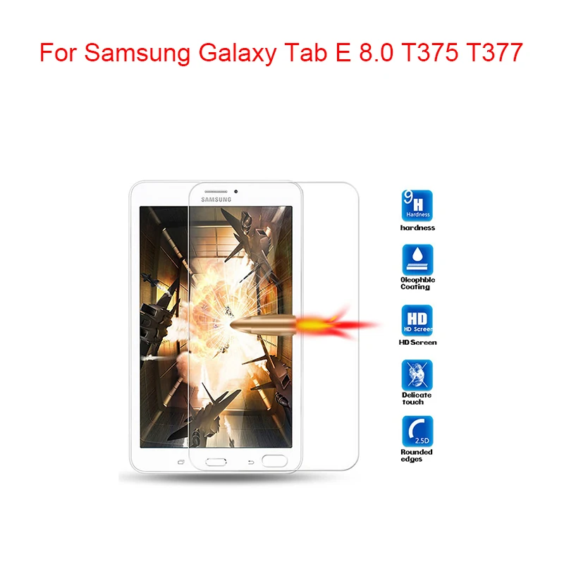 9H Защита экрана для Samung Galaxy Tab E 9,6 T560 T561 закаленное стекло для Samung Galaxy Tab E 8,0 T375 T377 T377R ЖК-пленка - Цвет: for T375 T377 T377R
