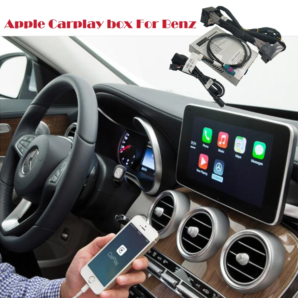 2018 Новый IOS автомобиль Apple Airplay Android Авто CarPlay коробка для Benz A B C CLA gla GLC GLE класса 2015-2017 NTG 5. 0 iOS