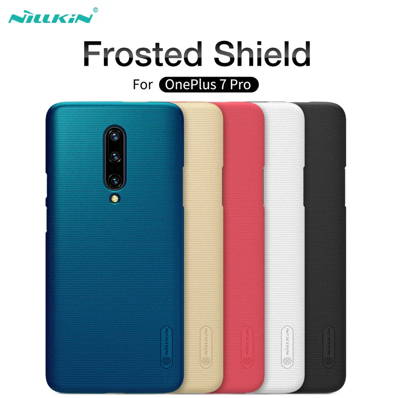 

Oneplus 7 Case One Plus 7 Cover Case Original NILLKIN Super Frosted Shield For Oneplus 7 Pro Matte Case with Phone Holder