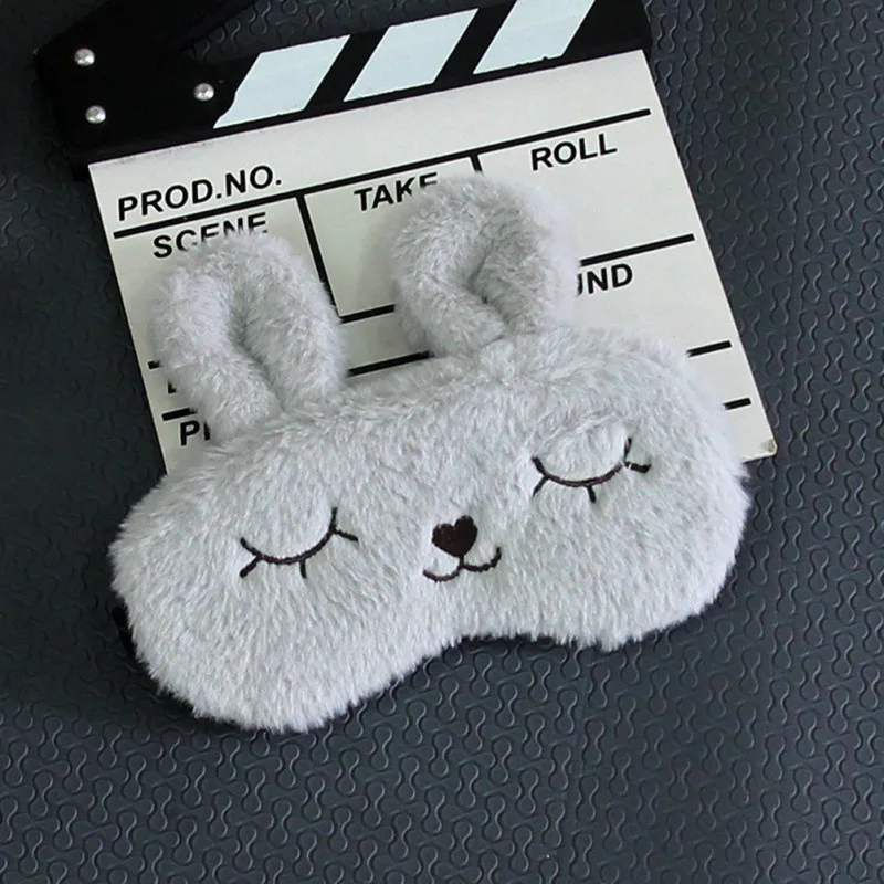 

Plush Rabbit Pattern Ice Compress Eyes Masks Cartoon Rabbit Ice Bag Eye Patch Shading Eye Cover for Sweet Sleeping Home Bedroom