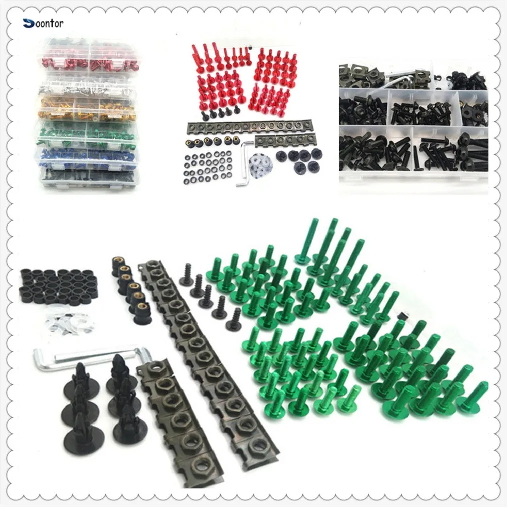 Motorcycle Accessories Fairing Body Bolts set Kit Fastener Clips Screw Nuts For TRIUMRH 1050 S HONDA XR400MOTARD CRF250L M Motorcycle Accessories Fairing Body Bolts set Kit Fastener Clips Screw Nuts For TRIUMRH 1050 S HONDA XR400MOTARD CRF250L M