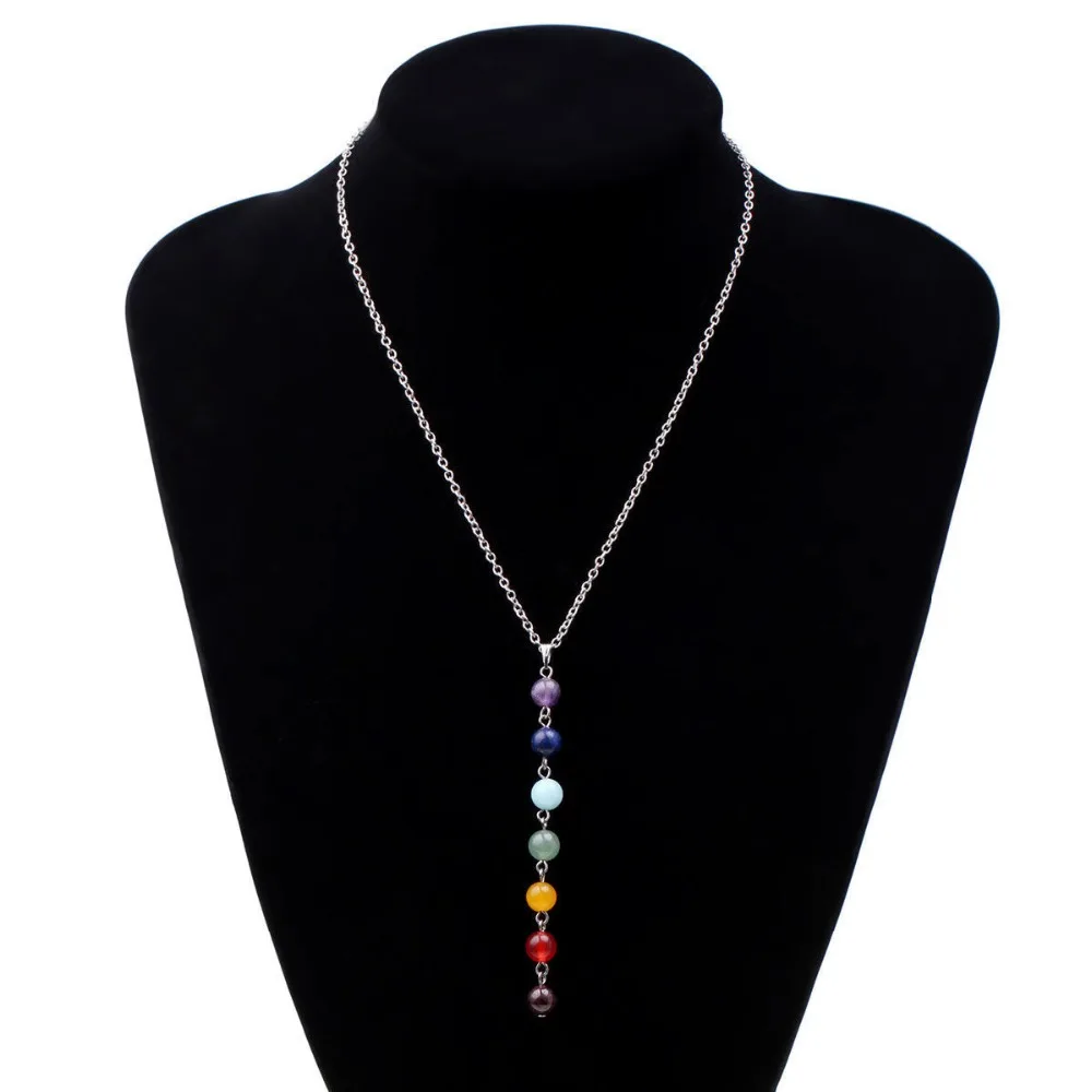 Ожерелье из натурального камня чакры 7 Шарм в виде чакры|necklace cross pendant|pendant citrinenecklace