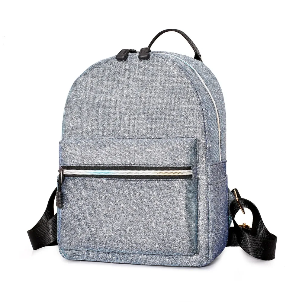 

Sequins Fashion Teenager Girls Younth Backpack Travel Shoulder Bag Ladies PU Leather Girl Shiny Mini Bag Student Cases Mochila