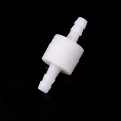 Белый 6 мм пластик один способ встроенный стопорный клапан Топливный Газ Жидкость вода низкая цена 1 шт