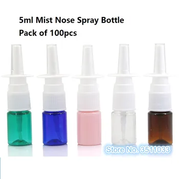 

Free Shipping White Empty Fine Nasal Spray Mist Plastic Bottle Colorful Cosmetic Nose Spray Bottle Mist Nose Spray Bottle 100pcs