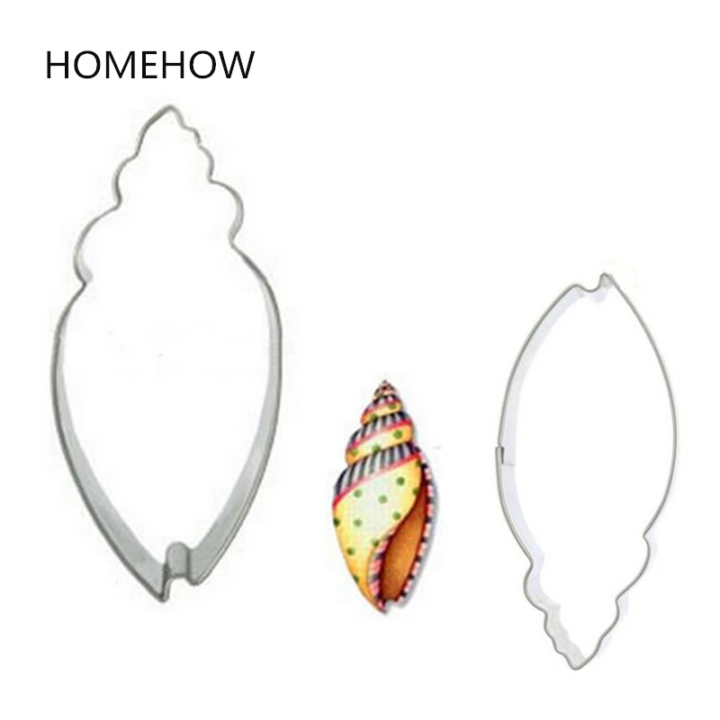 

1PC/Lot Sea Living Creatures Conch Trumpet Shell Cookie Cutter Household Party Gift Conch Sea Snail Cookie Biscuit Baking Tools