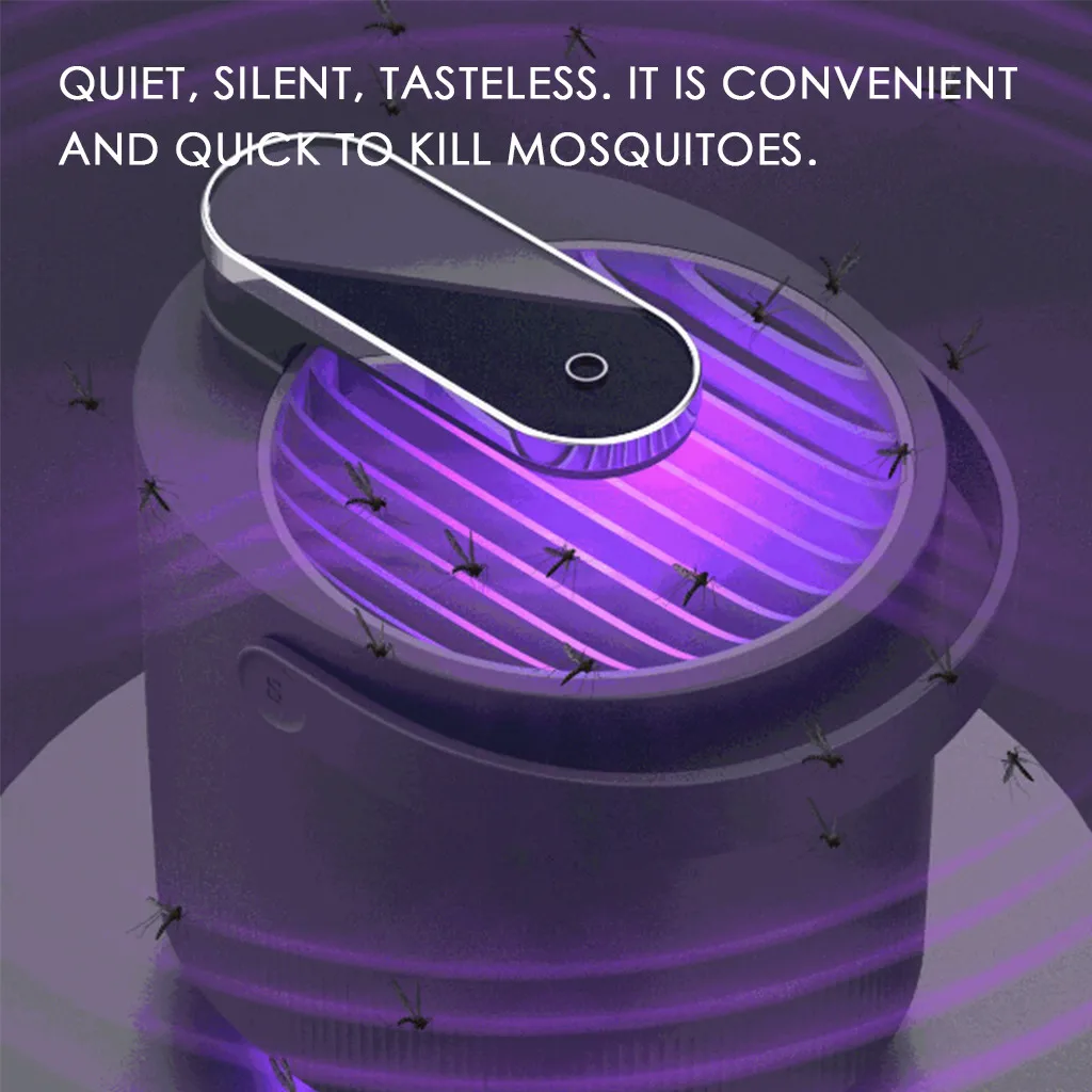 

LED Purple Light Mosquito Control Lamp Catalyst Inhalation Mosquito Catcher Lamp convenient and practical 2019 Killer LED