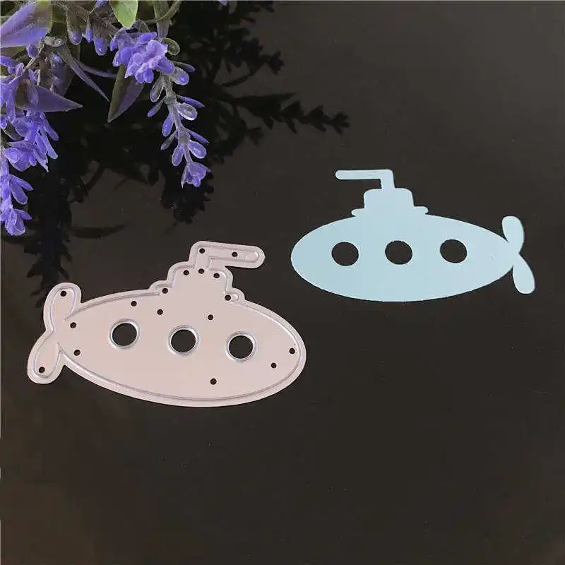 

Cartoon Boat Submarine Metal Cutting Dies for DIY Scrapbooking Paper Craft Handmade Embossing Paper Card Creative Stencils