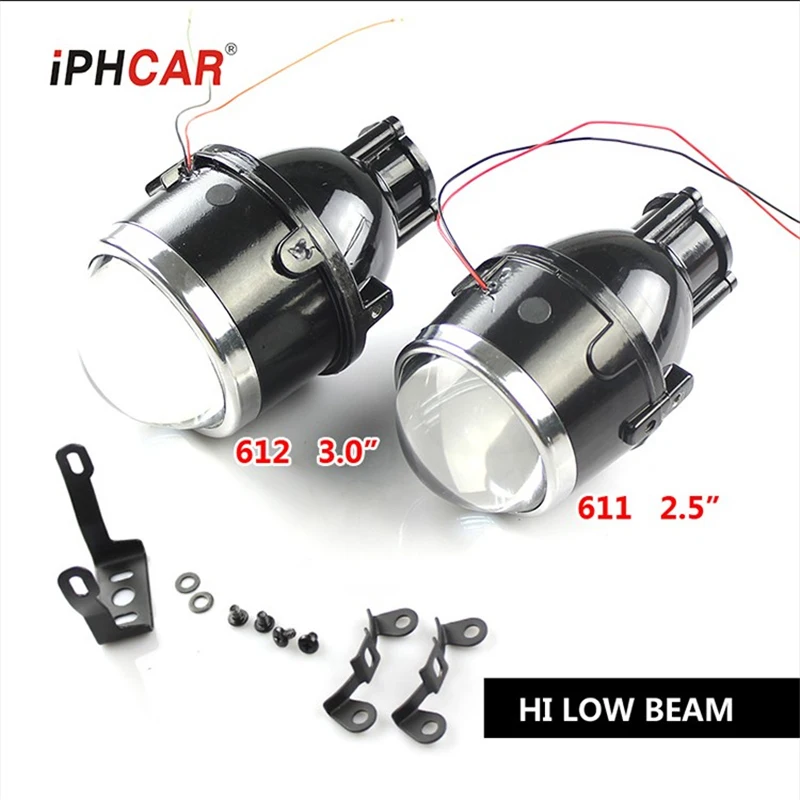 

Free Shipping IPHCAR Waterproof Universal Super Bright High Low Beam Fog Lamp with 3 Pair of Brackets for Car and Motorcycle