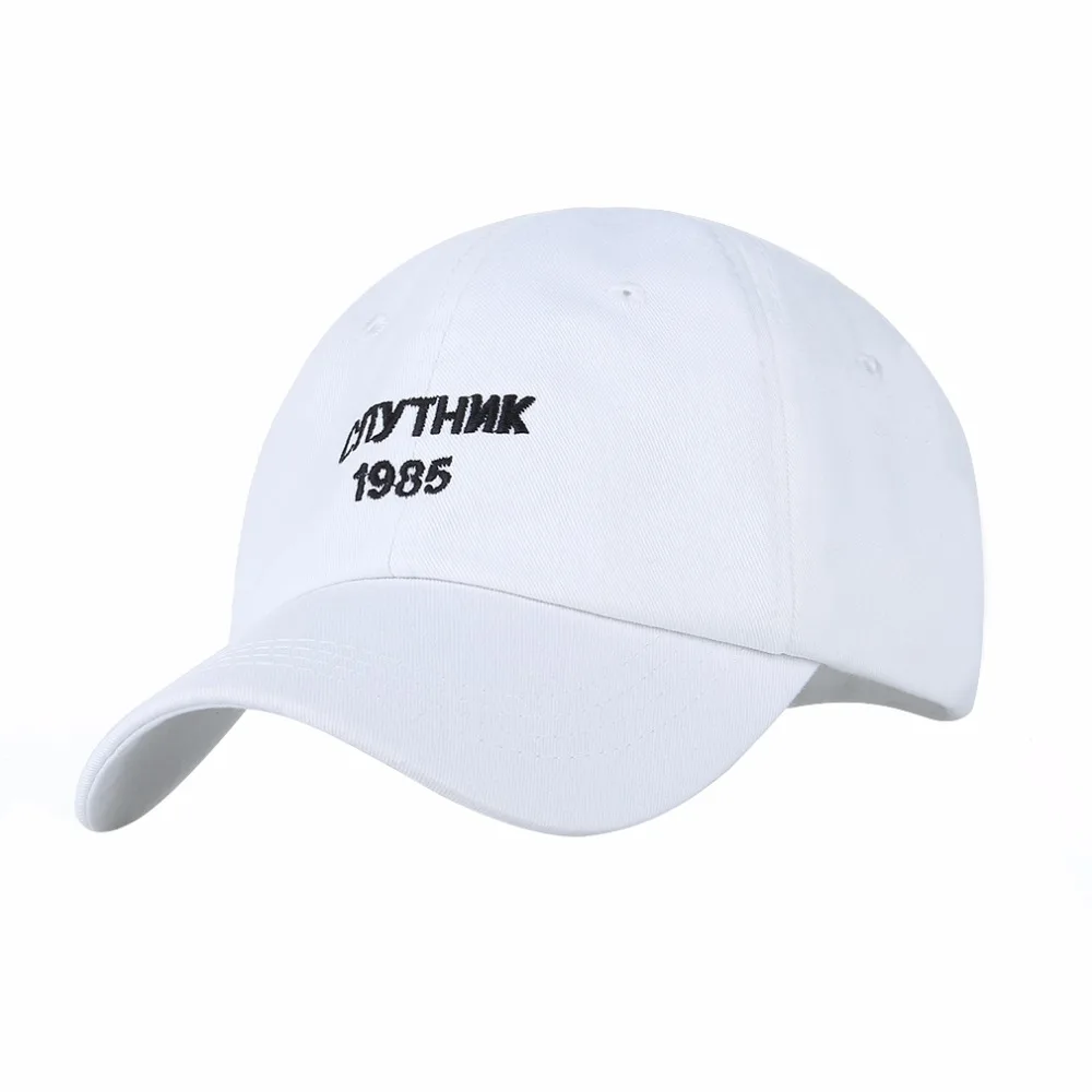 Vintage Russian Letters Cotton Baseball Hats Women Hip Hop White/Black Snapback Cap Men GIFTS Real Photography
