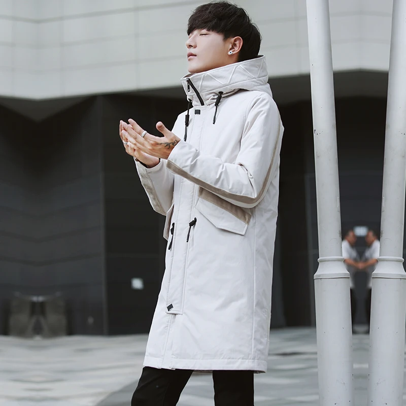 Down Jacket Men's Down Parkas Winter Thick Warm Coats Hoodies Windbreaker Jacket  Clothes Large Size Warm Jacket AN8702