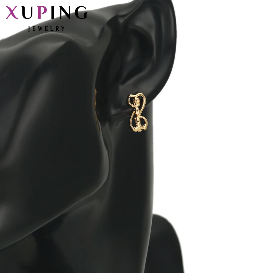 Xuping, модные серьги, специальный геометрический дизайн, серьги-кольца для подарка, позолоченные ювелирные изделия, высокое качество, подарок 29600