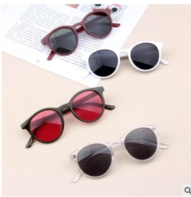 Брендовые новые очки Детские Модные солнцезащитные очки с большой оправой для девочек и мальчиков аксессуар с изображением глаза кошачий глаз милый uv400