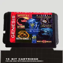 MK 5 в 1 Mortal Kombat Коллекция 16 бит MD игровая карта для sega Mega Drive для Genesis