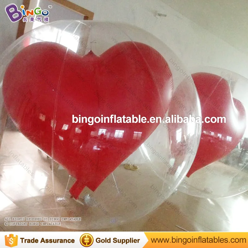 

Cheap PVC Inflatable Heart Balloon / 2 Meters Wedding Red Heart Shape Balloon / Adult Party Balloon for wedding valentine's day