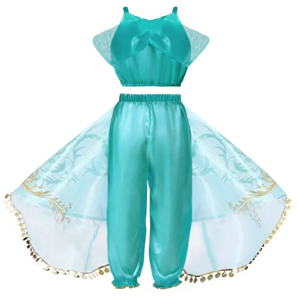 Summer Girls Clothes Set Cute Cosplay Girl Costume New Party Tops Pants Kids Suit Prom Performance Children Clothing 2 Piece Set (2)
