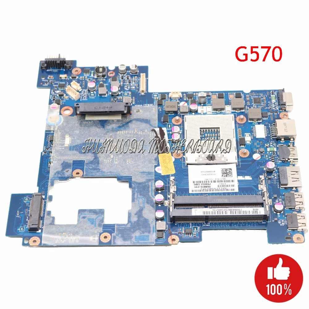 

NOKOTION Laptop motherboard For Lenovo G570 Intel hm65 DDR3 Socket pga989 LA-675AP Main board full tested