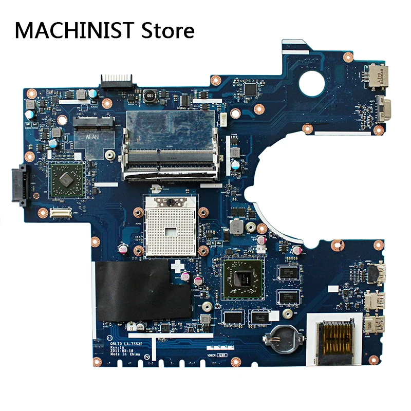 

Original For ASUS K73T X73T K73TA K73TK R73T laptop notebook motherboard QBL70 LA-7553P HD7670M DDR3