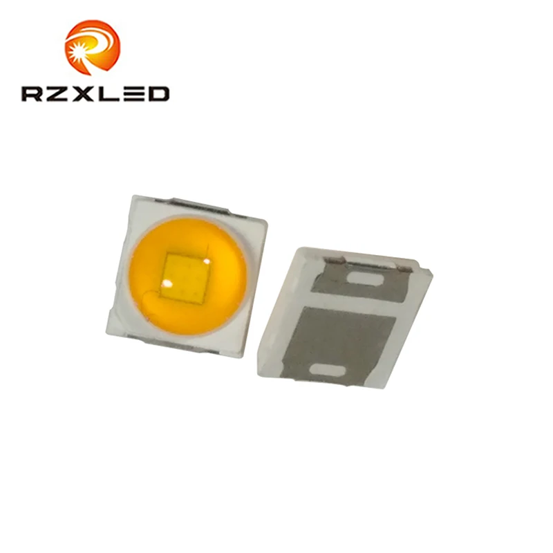 1000 шт./лот с шариком объектива 2 Вт 3 в LED SMD 3030 теплый белый 3000K чип 500мА для