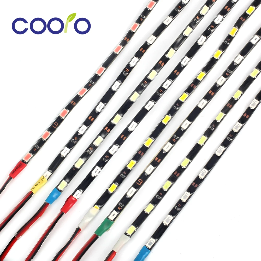 IP67 узкая сторона 4 7 мм Светодиодная лента 5730 SMD гибкая световая черная печатная