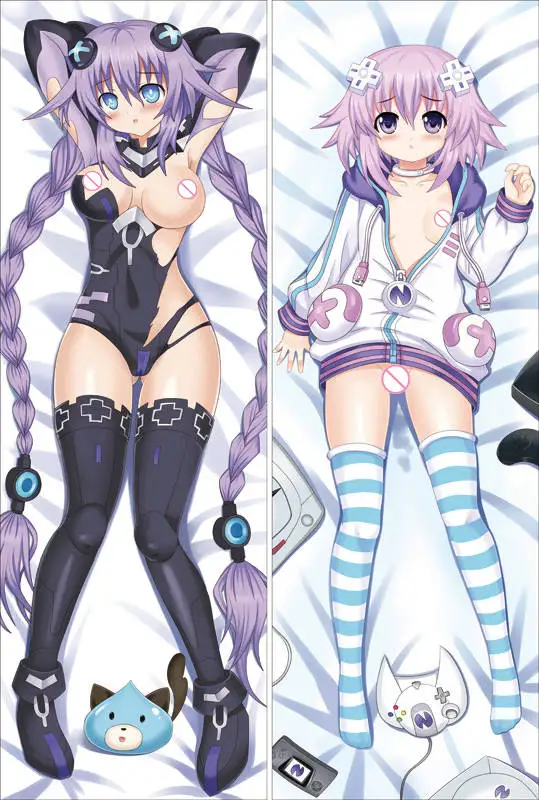 Нептун Hyperdimension Neptunia персонажи noire& фиолетовое сердце Бросок Наволочка choujigen игра Нептун тело наволочка 1-24 - Цвет: 18