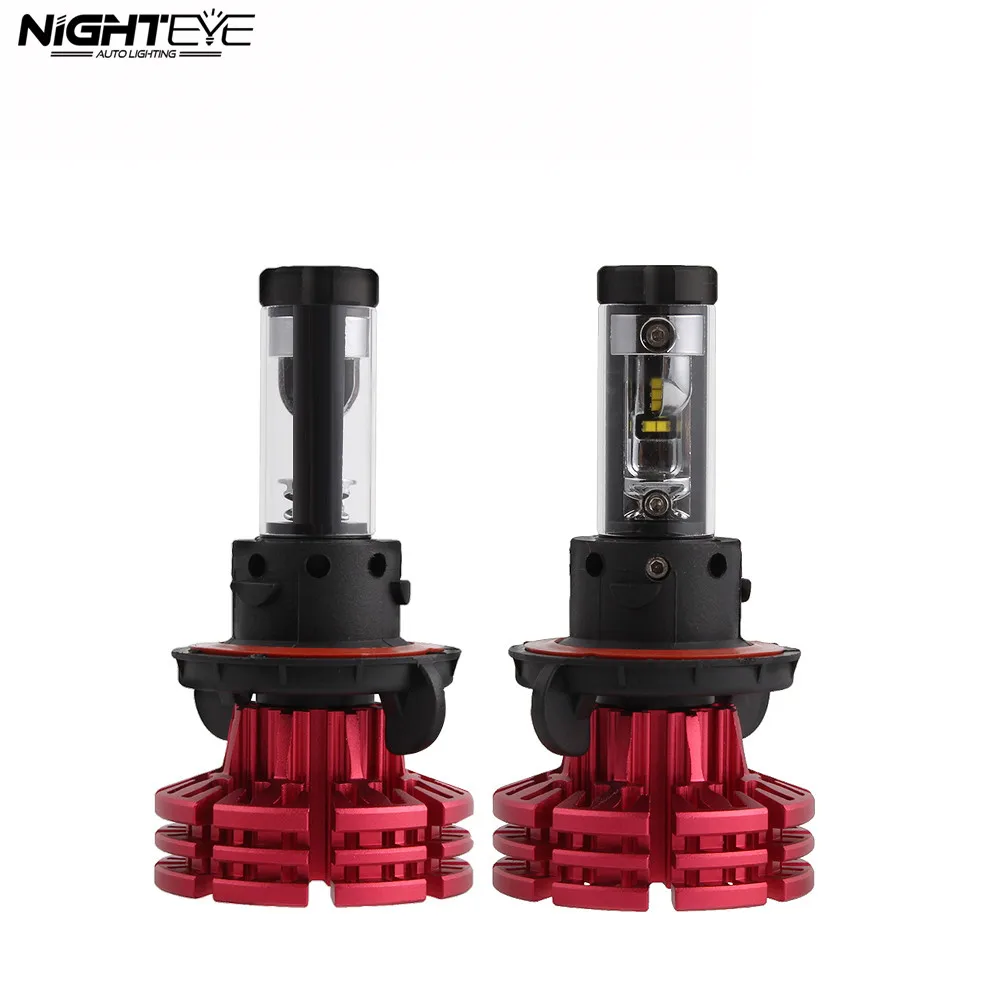 

Nighteye 60W/set 10000LM H13 Car LED Headlights Kit Hi/Low Beam Fog Light Bulbs 6500K White Play and Plug Headlamps Free Ship