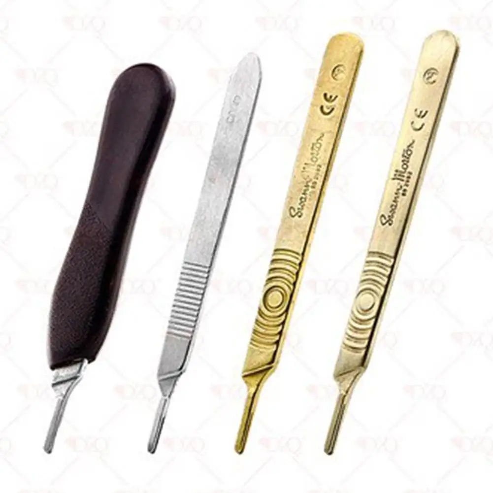 No.3 Scalpel Handle Fits Blade Stainless Steel Surgical Hilt / Plastic Surgical Hilt Engraving Hand Tools Surgical Blade