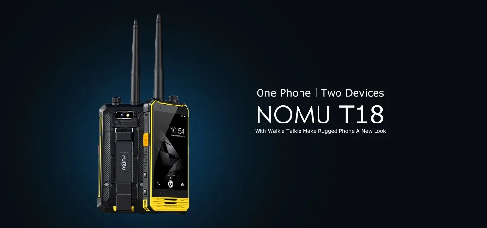 Nomu T18 IP68 водонепроницаемый смартфон MTK6737T четырехъядерный 5200 мАч Ударопрочный сотовый телефон 3 ГБ ОЗУ 32 Гб ПЗУ Прочный Телефон рация