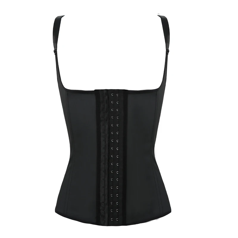 Women Slimming Waist Trainer Push Up Vest Body Shaper Tummy Latex Waist Cincher Neoprene Shapewear Bustier Corset Top underbust (17)