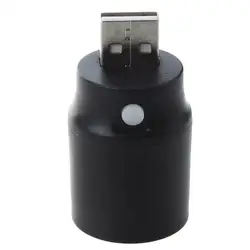 Черный Пластик белый свет Пресс Кнопка USB светодиодный лампы факел