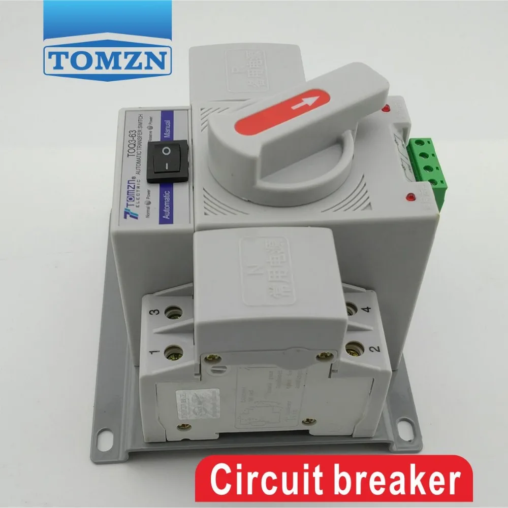 2P 63a 230V MCB тип двойной мощности автоматический переключатель ATS|switch interlock|switch vgaat