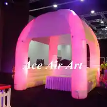 Дизайн белый светодиод igloo надувная фотобудка палатка для вечерние и мероприятия