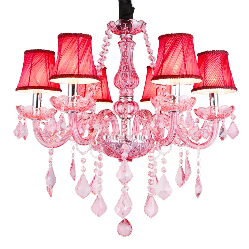 

crystal chandelier purple lampshades lustres de cristal para sala modern chandeliers lighting fixture for living dining room