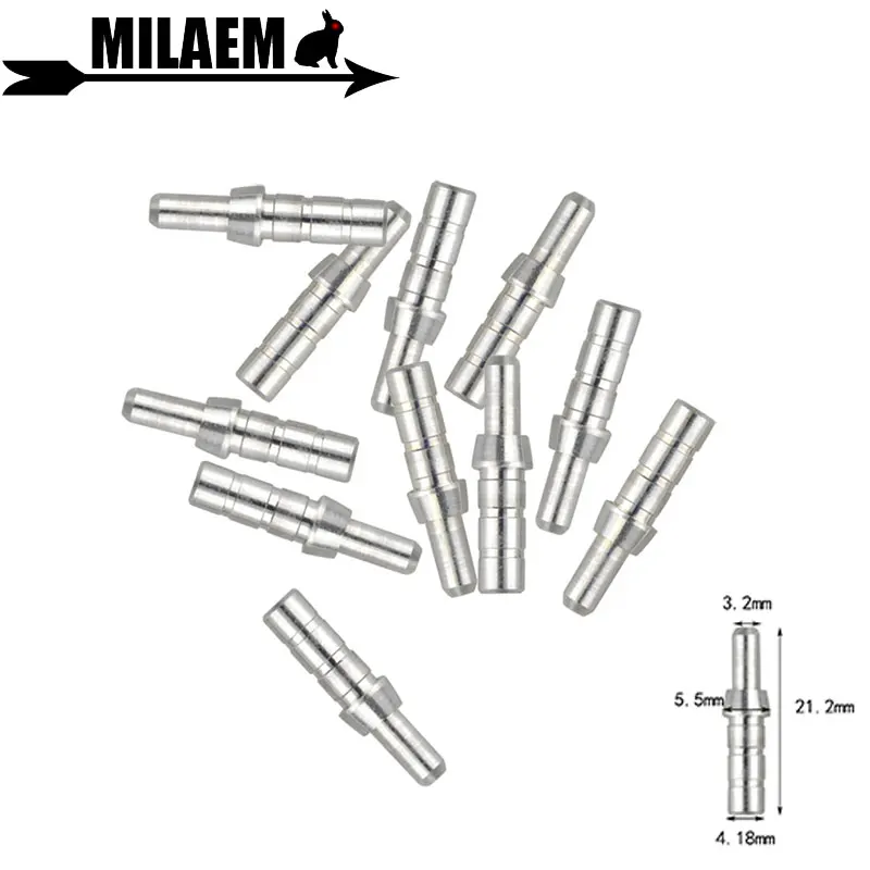

24/50pcs Archery Nock Pin Aluminum Pin OD4.18mm Fit Diameter 4.18mm-4.2mm Arrow Shaft Compound Recurve Bow Shooting Accessories