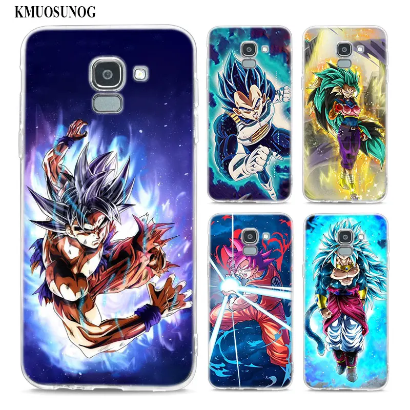 Transparent Soft Silicone Phone Case Dragon Ball z goku DragonBall For Samsung Galaxy j8 j7 j6